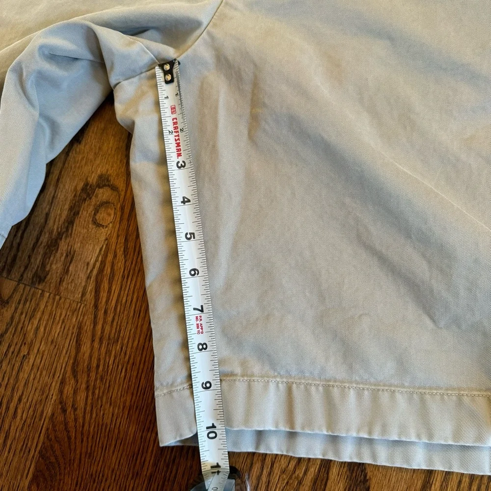 J.Crew Essential Chino Shorts Mens 35 Stone Khaki Cotton 10.5”